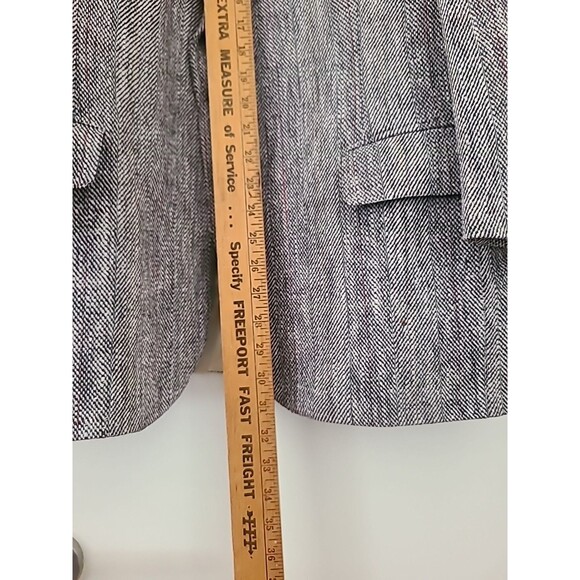 Mark Shale Harris Tweed 100% Wool 2 Button Blazer Sport Coat Jacket Vintage 38S - Picture 8 of 10